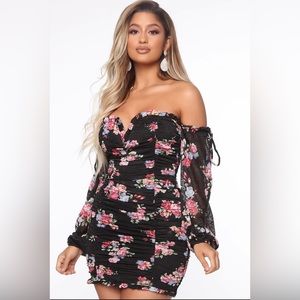 Floral mini dress -nwt